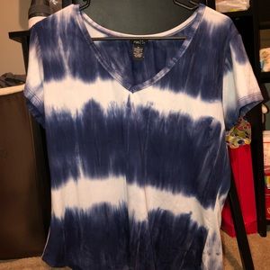 Blue tie dye shirt